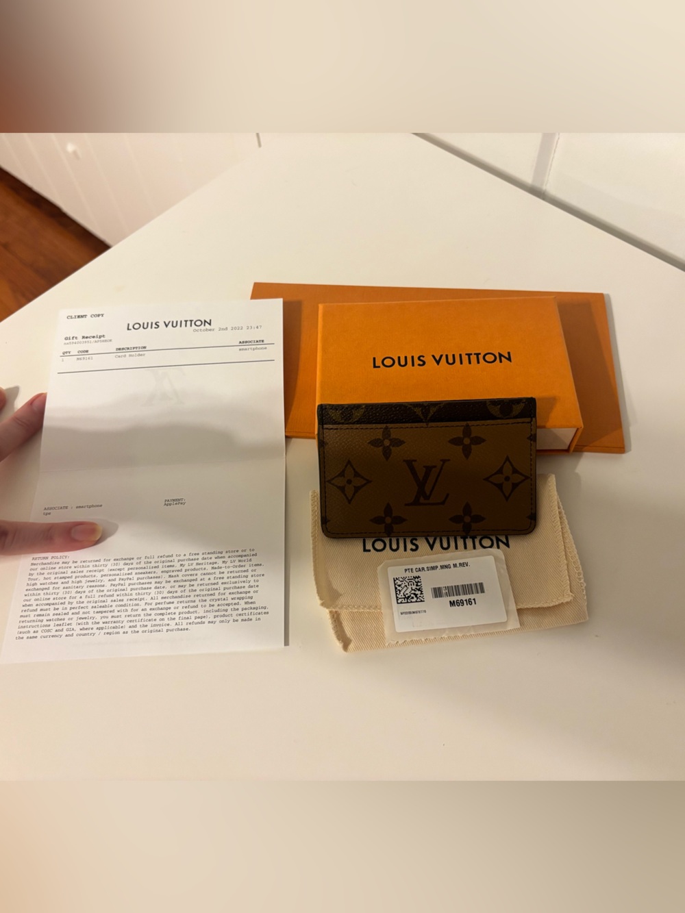 Louis Vuitton Reverse Monogram Card Holder - Brown and Tan